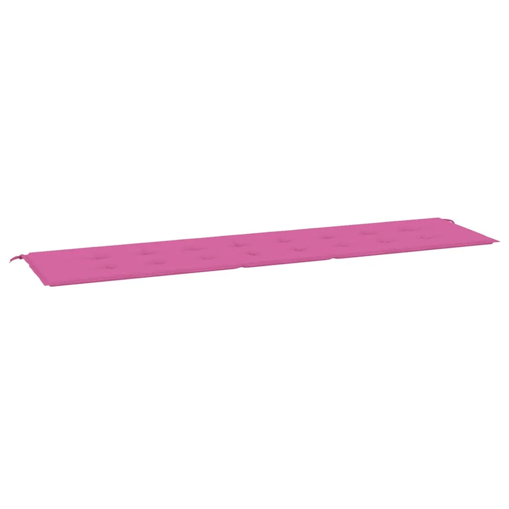 Cuscino per Panca da Giardino Rosa 200x50x4 cm in Tessuto 361206