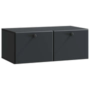 Mobile Porta TV da Muro 78,5 x 41 x 30 cm Nero