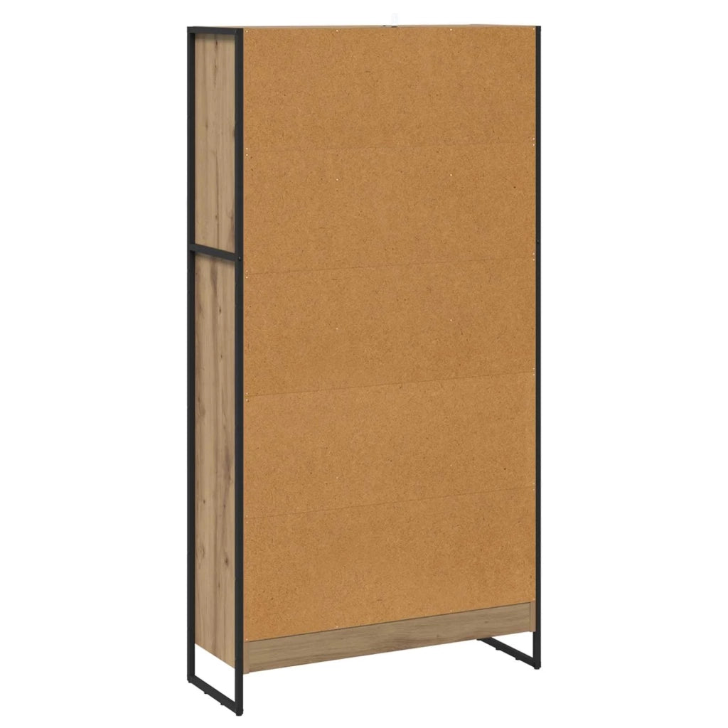 Armadio per Libri 2 pcs Rovere Artigianale 80 x 30 x 155 cm 3403009