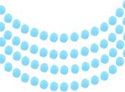 Balslinger con pompon blu, 30 palline, tenda da festa per Natale e decorazione per compleanni