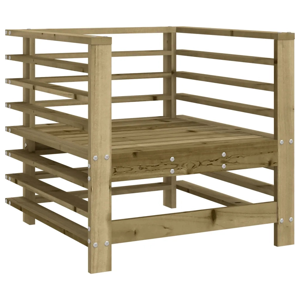 Sedia da patio-Sedie da Giardino 2 pz in Legno di Pino Impregnato