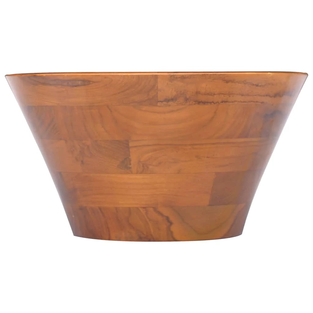 Lavandino da bagno lavabo da appoggio lavabo da bagno lavabo da interno diametro 40 cm legno massello di teak 02_0002871