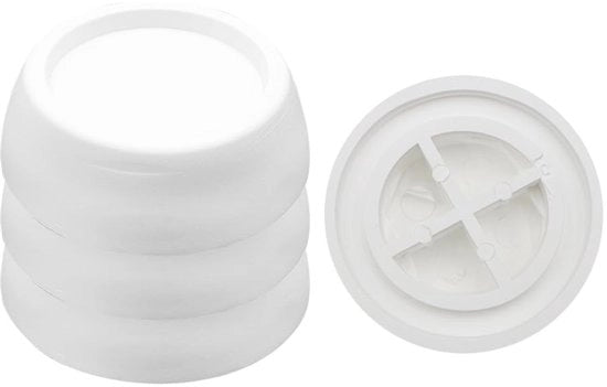 Piedini con assorbimento shock - Dampening anti vibrazioni per lavatrice - Gomme antivibrazioni per pavimento - Protezione del pavimento - Installazione facile - Compatibilità universale
