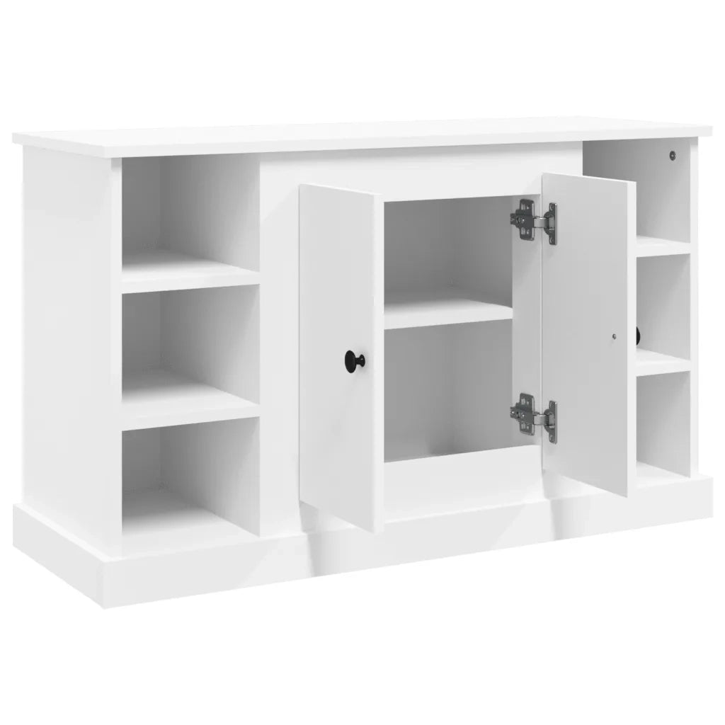 Credenza-Buffet-Armadio da cucina Bianca 100x35,5x60 cm in Legno Multistrato