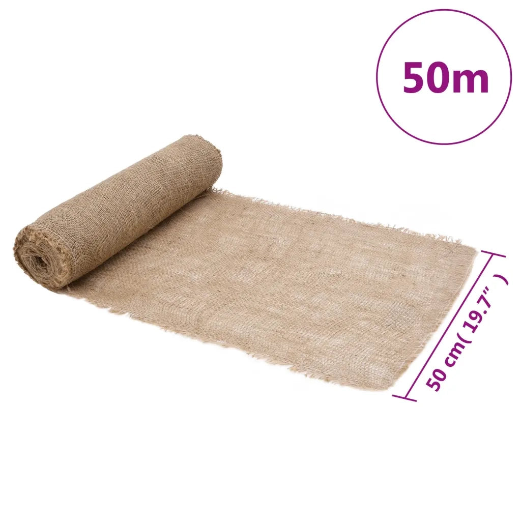Rotolo di iuta 0,5x50 m 100% iuta 200 gsm 155799