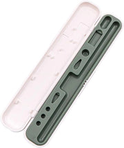 Etui per matite e accessori, bianco con fodero verde. Adatto per prima e seconda generazione. Copricorpo elegante.