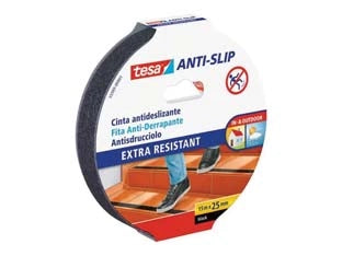NASTRO ANTISCIVOLO 55587- - mm.30h. in rotoli da mt.5 - colore nero - 2 pezzi TESA
