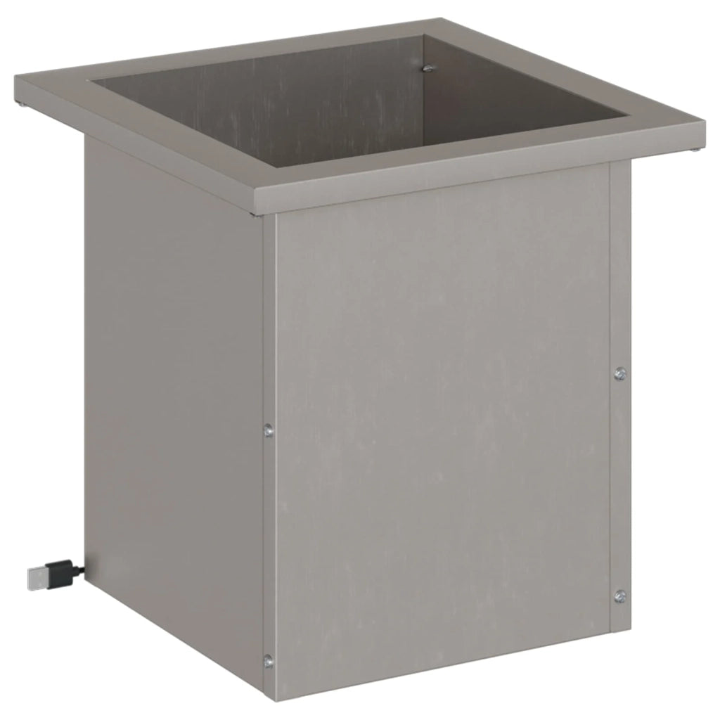 Fioriera da giardino con LED Ruggine 30 x 30 x 30 cm 8008068