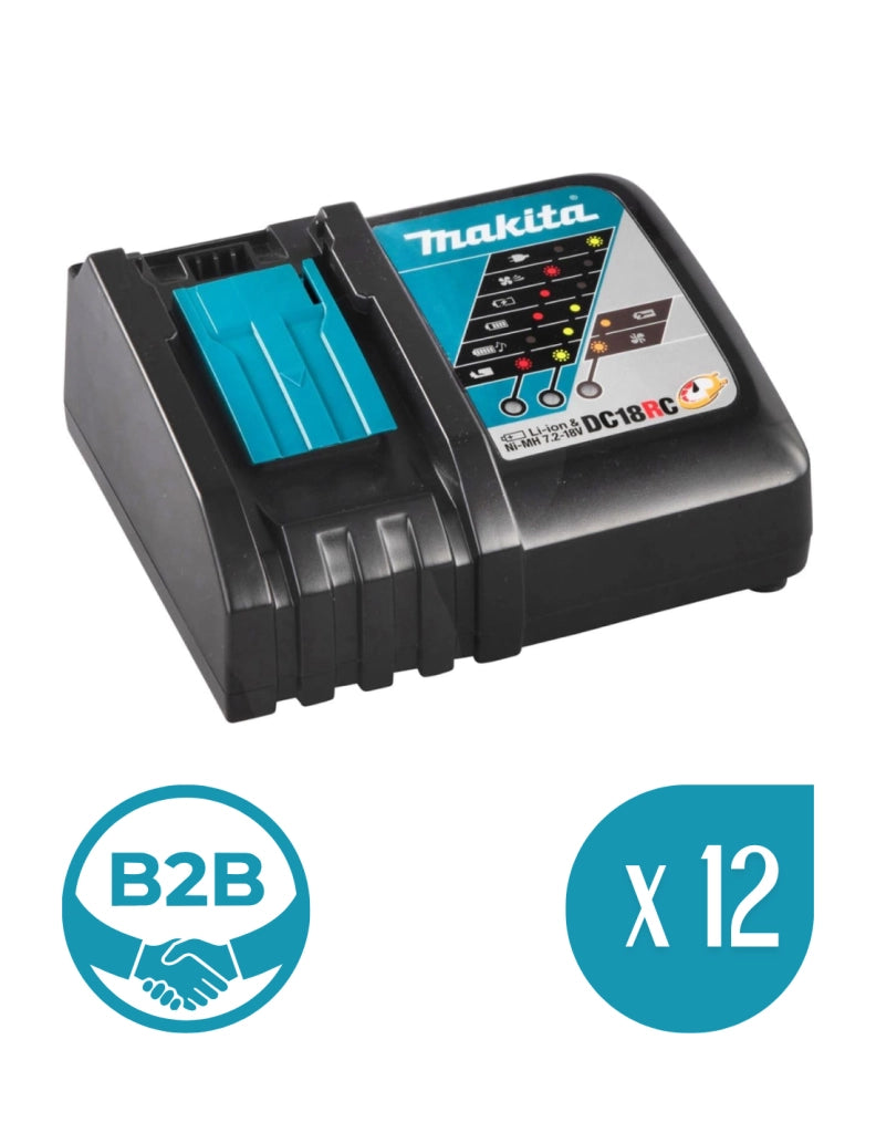 [B2B] Pack da 12 caricabatterie MAKITA DC18RC
