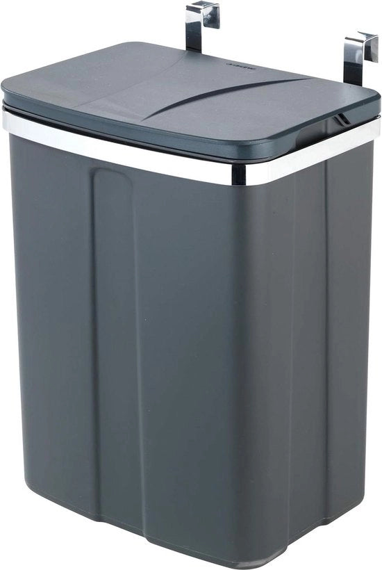 Cestino da cucina 12 l - Polipropilene 22 x 6 x 23 cm grigio