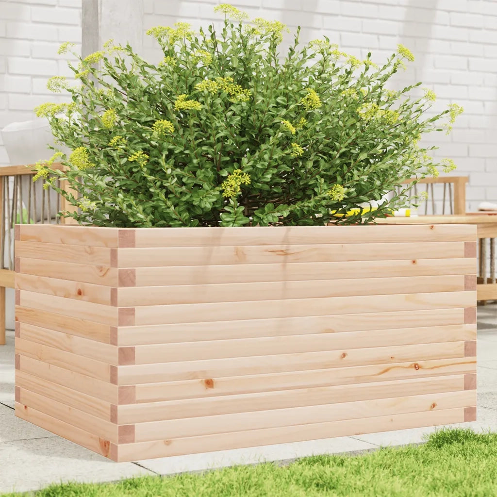 Fioriera da Giardino-Vaso da Esterno 90x60x46 cm in Legno Massello di Pino