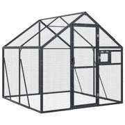 Voliera a gabbia 1,79 x 2 x 1,85 m alluminio antracite 02_0045632