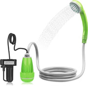Doccia da Campeggio - Utilizzo Interno ed Esterno - Batteria Ricaricabile - Tubo Doccia da 18m - Pomp - Giardino Spiaggia Viaggi - Auto Lavaggio - Verde