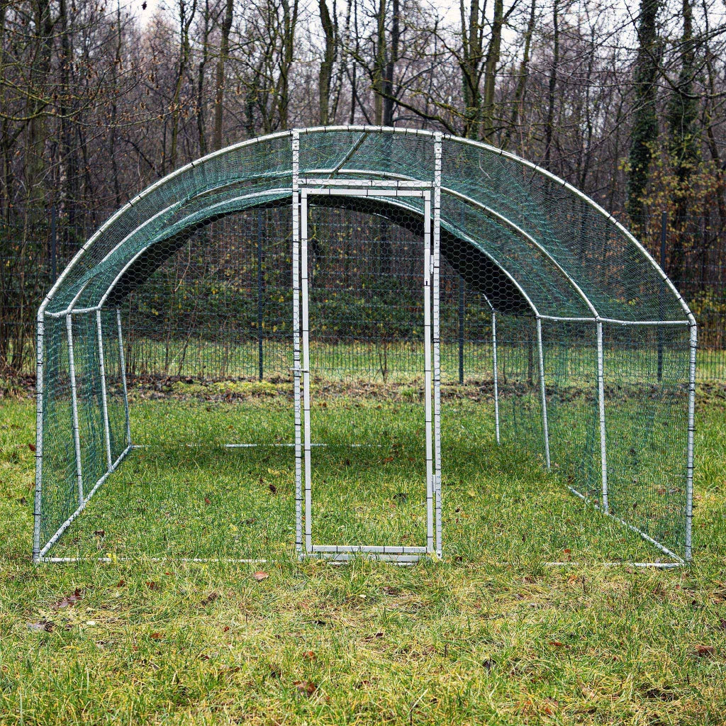 Fudajo Recinto animali XXL 6x2,95x2m con tettoia impermeabile, porta e spazio per movimento libero