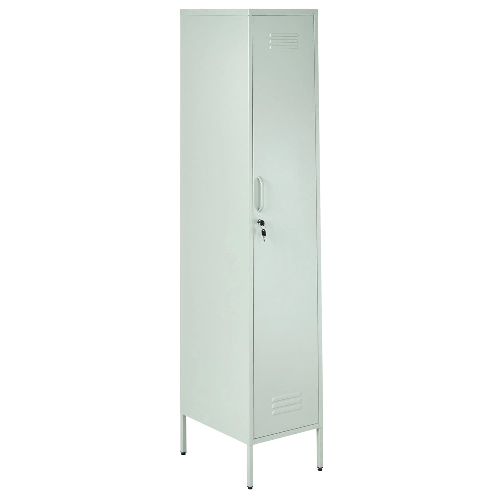 Armadio metallico Armadietto metallico verde con 5 ripiani e barra moderna per ufficio domestico