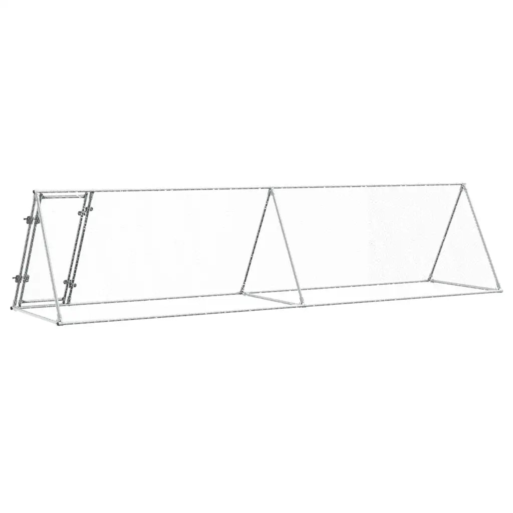 Gabbia per Polli Argento 400x105x91 cm in Acciaio Zincato 172558