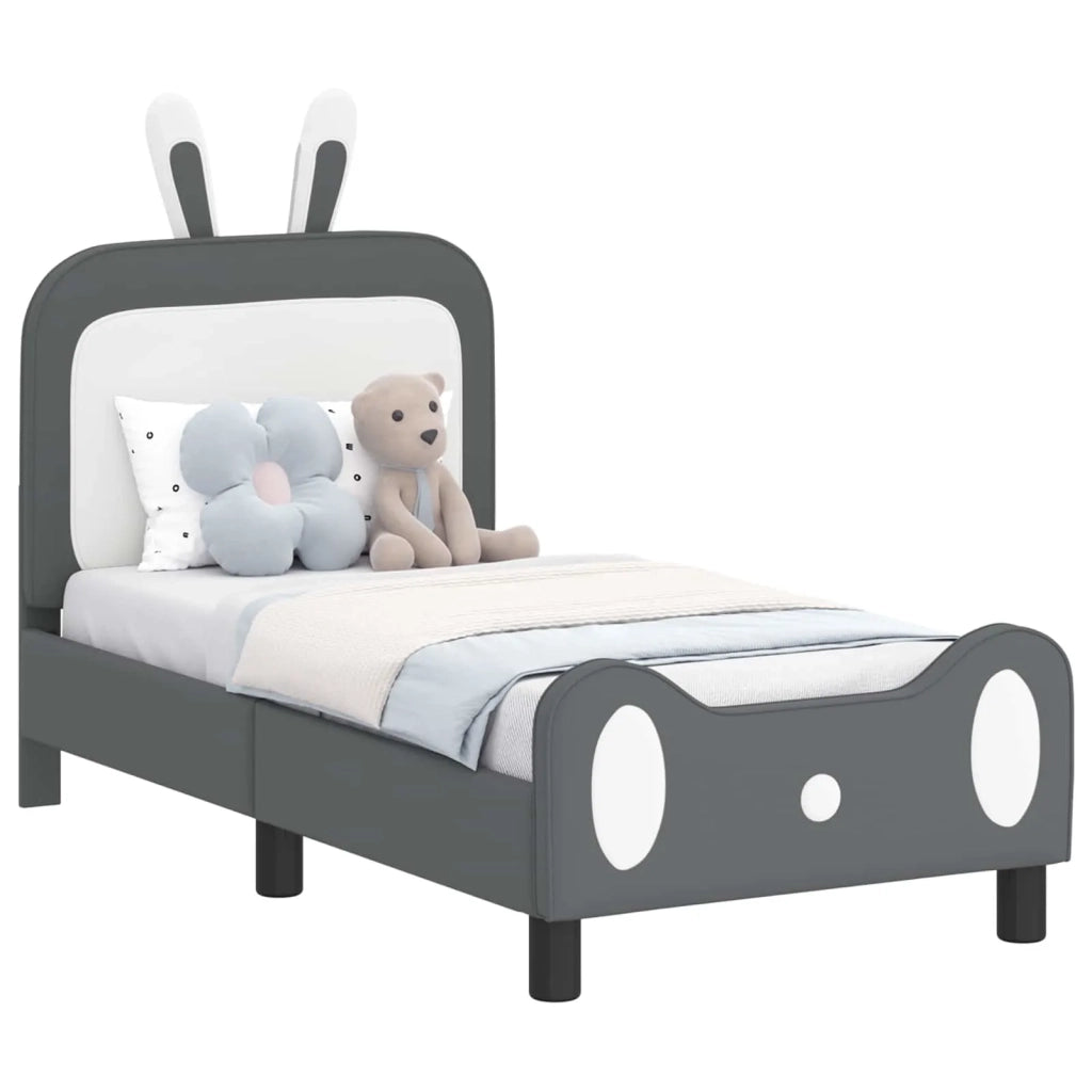 Struttura letto per bambini con testata Grigio chiaro PU 42011086