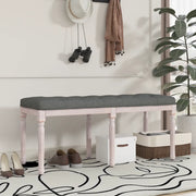 Panca-Sgabello Grigio Scuro 110x40x49 cm in Tessuto