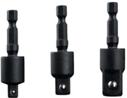 Stang di connessione 360 gradi, chiave 1/2 elettrica a momento a 6 lobi, testa a 6 lobi, adattatore di testa quadrata, stanghette di connessione rotativa universale, attrezzo per ferramenta in acciaio, colore nero