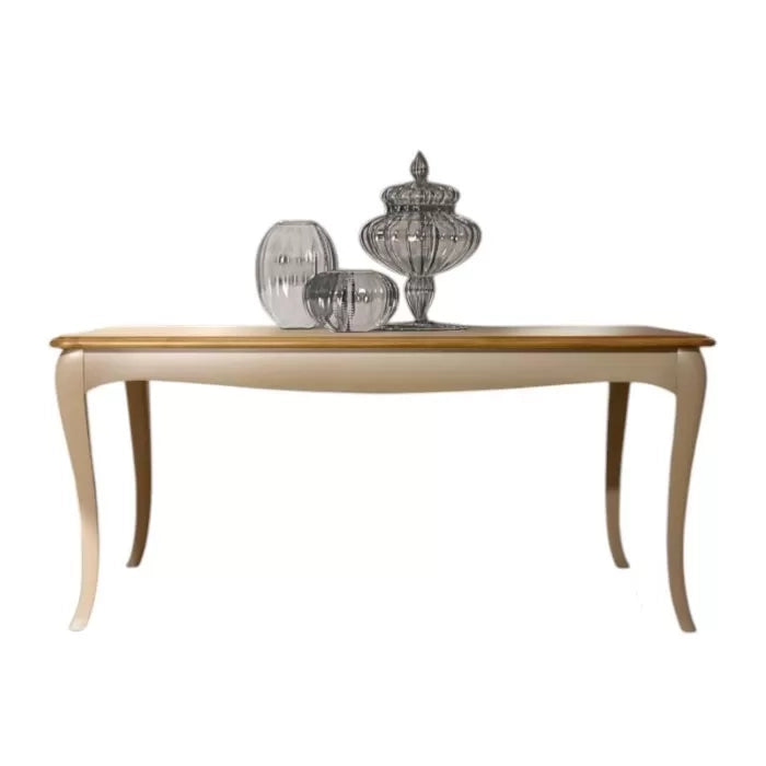 Tavolo allungabile in legno shabby bicolore 180x100 a 220x100 (204) - Mobili 2G