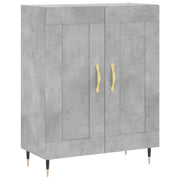 Credenza | Madia | Buffet da pranzo | Armadio da pranzo Grigio Cemento 69,5x34x90 cm in Legno Multistrato