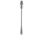 Borsetto in silicone, pennello lungo per la pulizia delle bottiglie d'acqua, ideale per la pulizia delle bottiglie con collo stretto, bottiglie sportive a vuoto, bicchieri, thermos e cristalleria (1 confezione, carbonio)