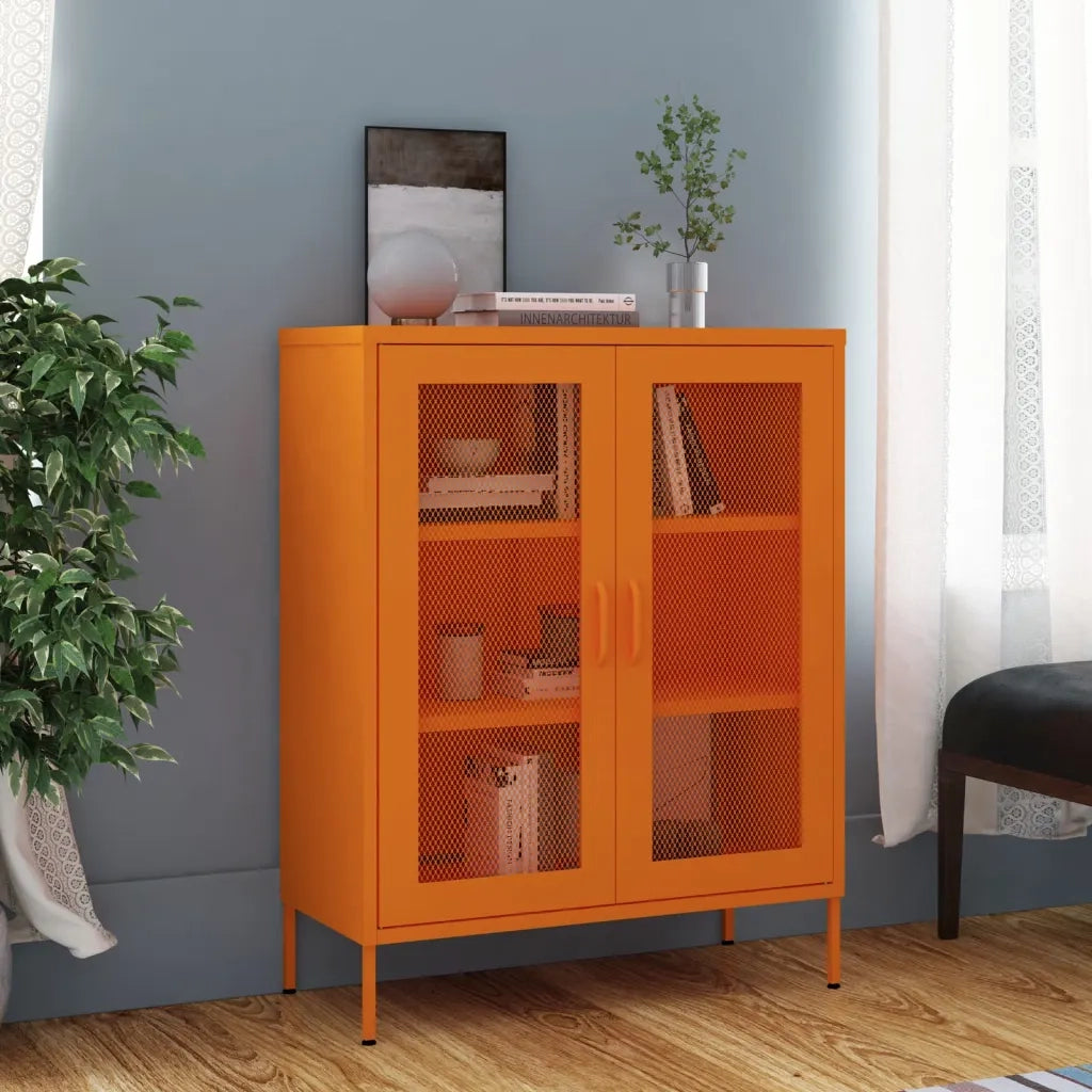 Armadietto Arancione 80x35x101,5 cm in Acciaio cod mxl 42708