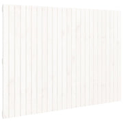 Testiera | Testata da Parete Bianca 159,5x3x110 cm Legno Massello di Pino