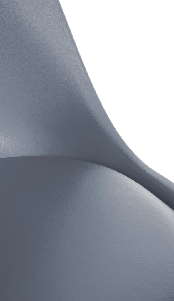 Sedia Sofia in plastica grigio,natura (rotondo)