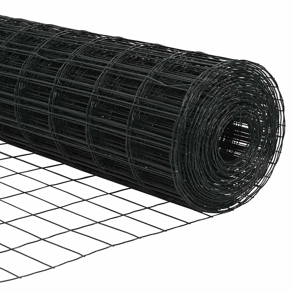 Recinzione Euro Grigio 1,6 x 10 m Ferro rivestito in PVC 42004497