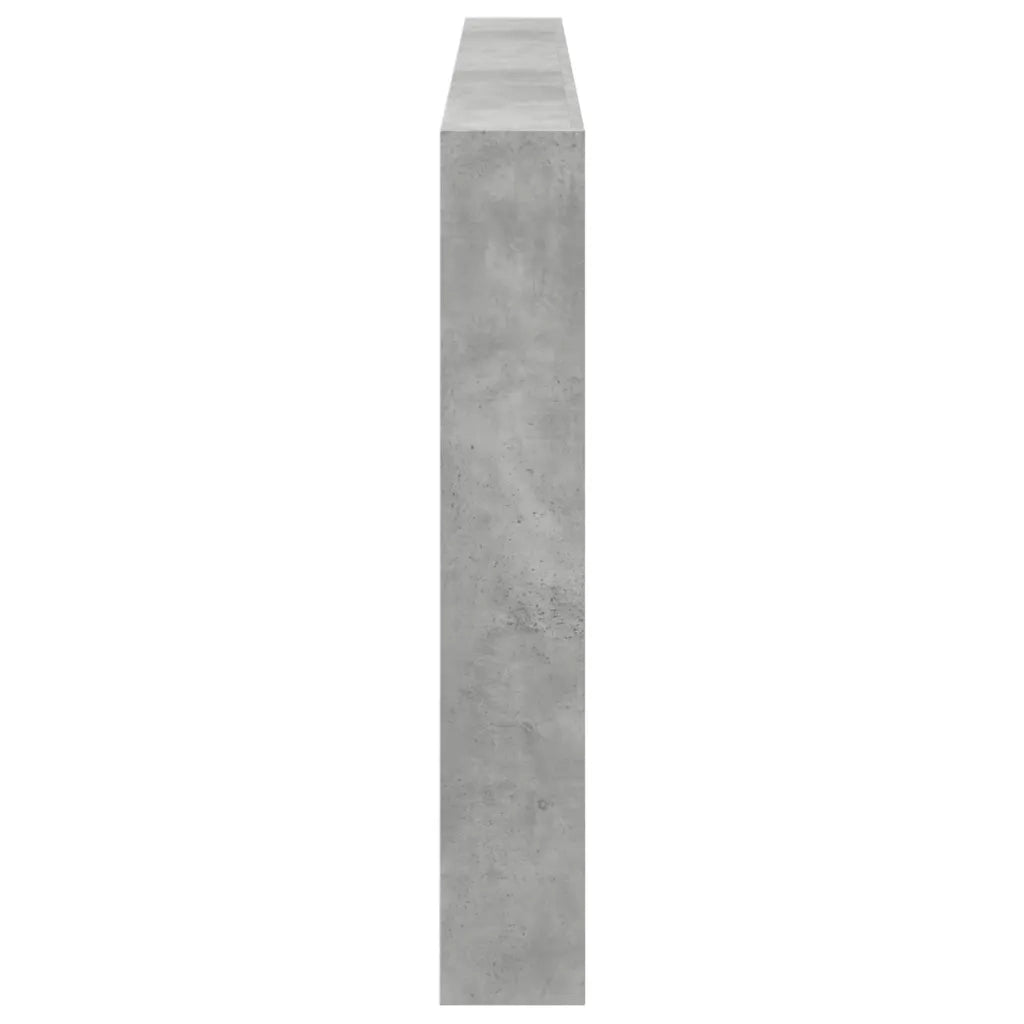 Testiera | Testata con Contenitore a LED Grigio Cemento 220x17x102 cm