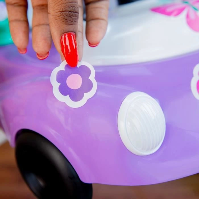 BRIGHT STARTS Camminatore 3 in 1, piccola automobile, 3 modalità di gioco in evoluzione, viola