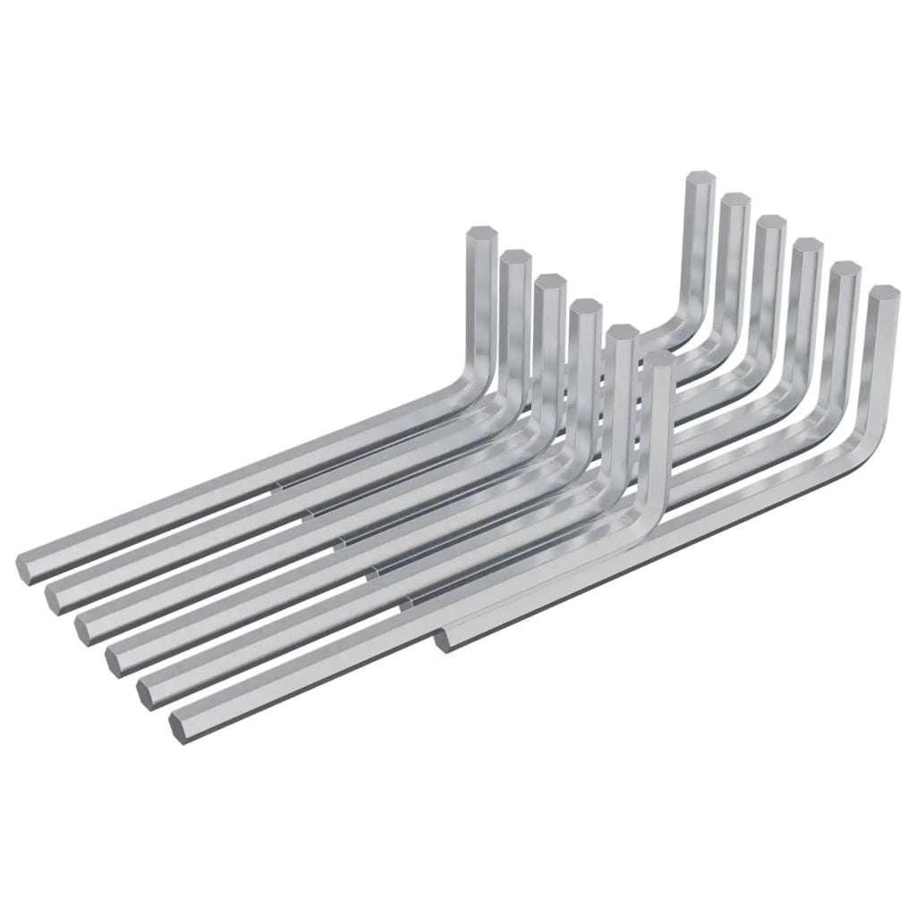 Chiave Esagonale 12 pcs Argento 20 x 52 mm Acciaio 864860