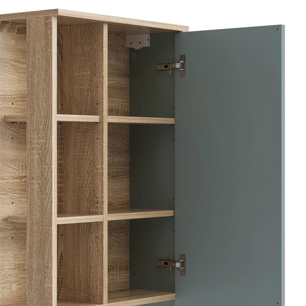 Vicco Mobile bagno Grigio-blu 50 x 75 cm con porta e vani aperti