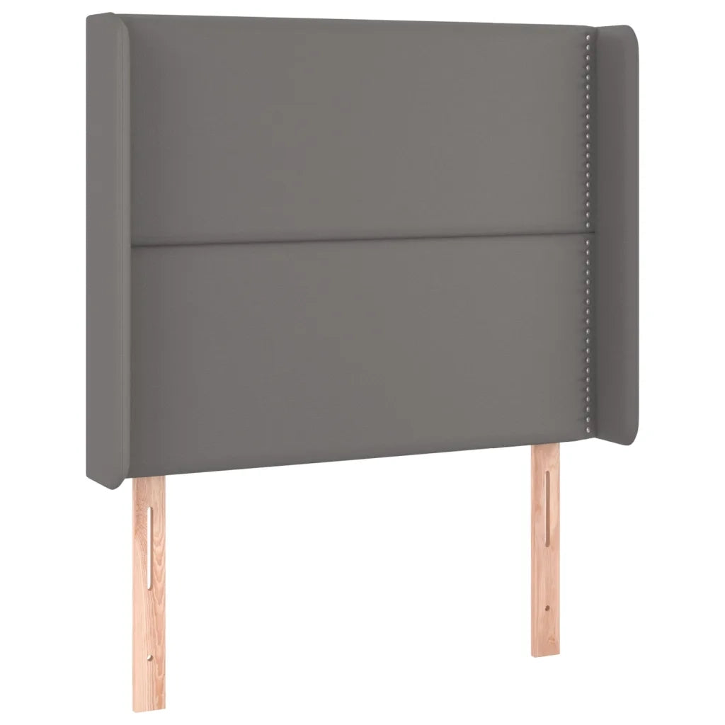 Testiera a LED Grigio 103x16x118/128cm in Similpelle