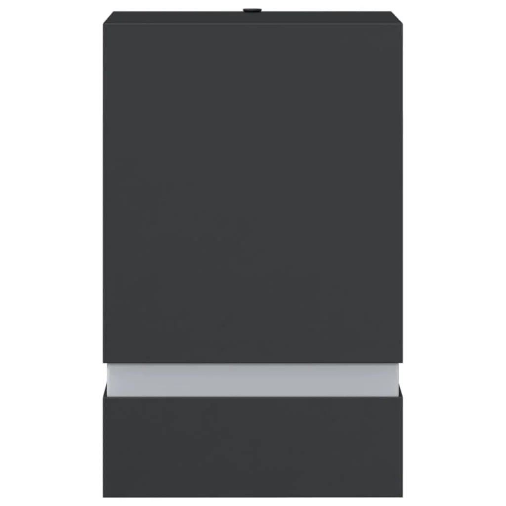 Set di 2 applique da esterno 9,5 x 7,5 x 15 cm impermeabili design moderno acciaio inox nero 02_0056634