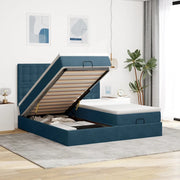 Struttura Letto Pouf con Materassi 180x200 cm Velluto 3313812