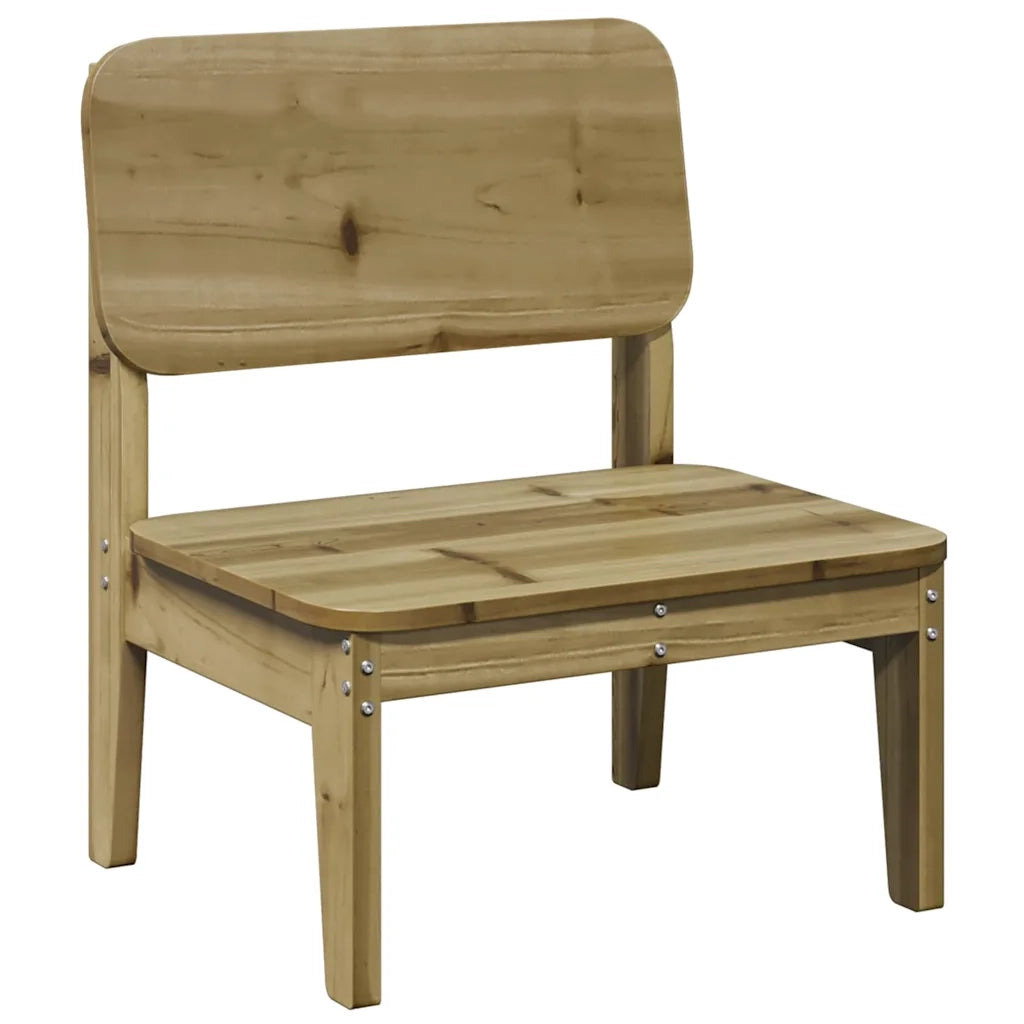 Sedia da Giardino 60x52,5x72 cm in Legno Impregnato di Pino 859321
