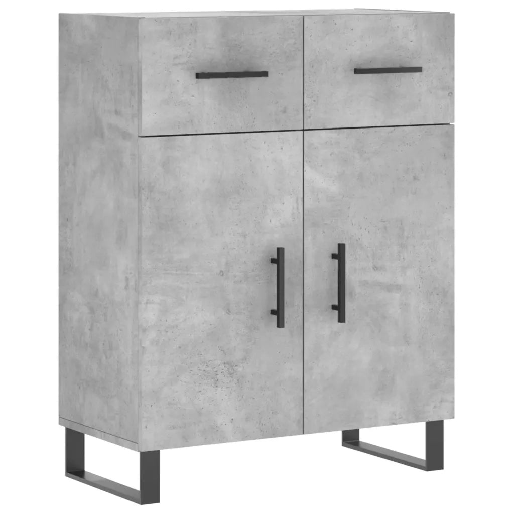 Credenza-Buffet-Armadio da cucina Grigio Cemento 69,5x34x90 cm in Legno Multistrato 222591