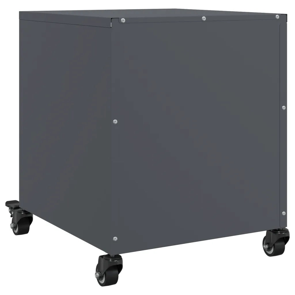Comodini 2 pz Antracite 36x39x43,5 cm in Acciaio