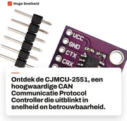 Interfaccia CAN Bus Alta Velocità 1 MB/s - Controller di Protocollo di Comunicazione - Sistemi 12V/24V - Norma ISO-11898 - 112 Punti di Connettività - Scatola Metallica 19 x 16 mm - Modulo CAN