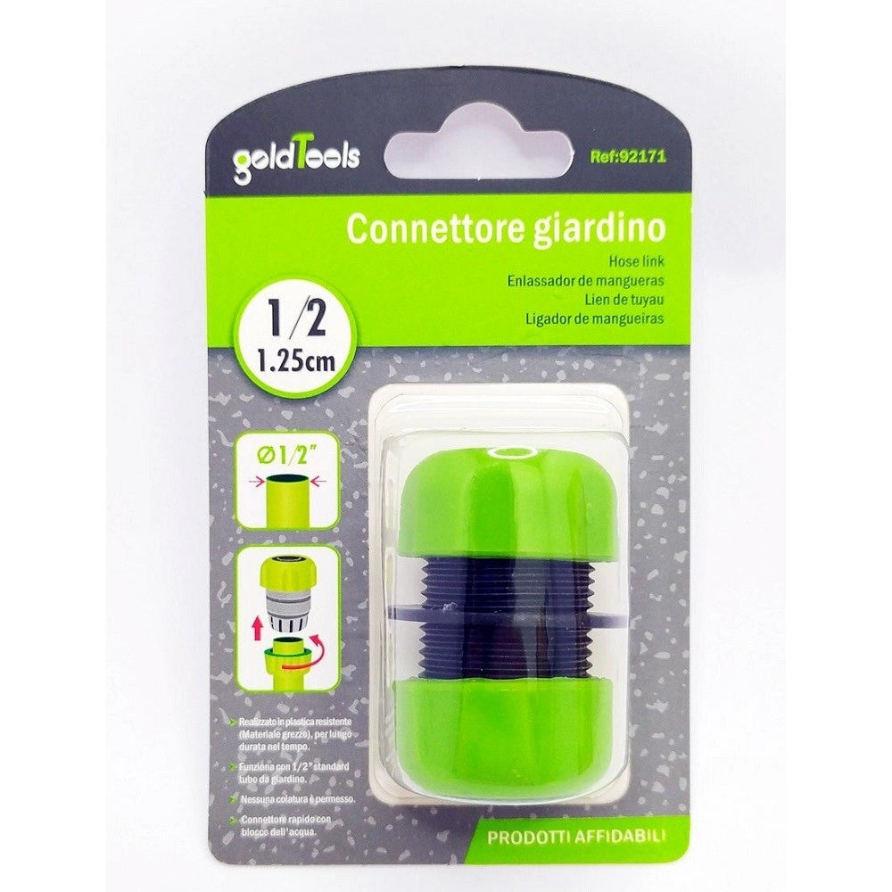 Trade Shop - Connettore Giunzione Tubi Da 3/4″ Innesto Riparatore In Plastica Giardino 92172 -