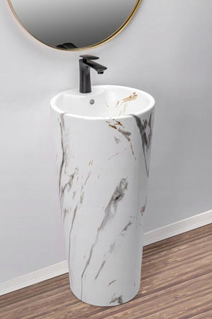 Lavabo Monolitico Blanka Marble