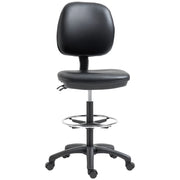 Sgabello Regolabile in Altezza con Schienale e Poggiapiedi ¨C zephmum ¨C 69-91 cm