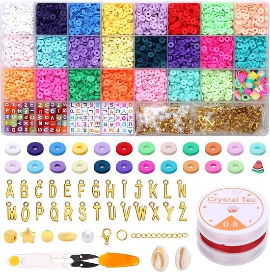 Set di DIY per gioielli personalizzati – Adatto per ragazze e donne – Set completo per creare gioielli unici e colorati