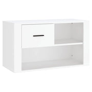 Scarpiera mobile contenitore per scarpe mobile per ingresso/corridoio/soggiorno 80 x 35 x 45 cm legno ingegnerizzato bianco 02_0021508