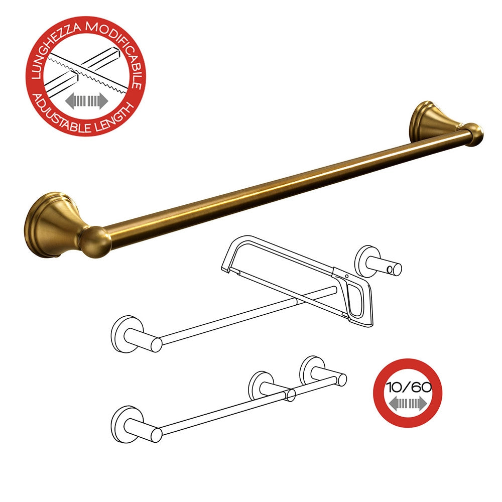 Portasalviette GEDY linea Romance da 60cm Bronzo