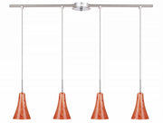 Lampadario Candellux RUFI 4 luci E14 satinato arancio