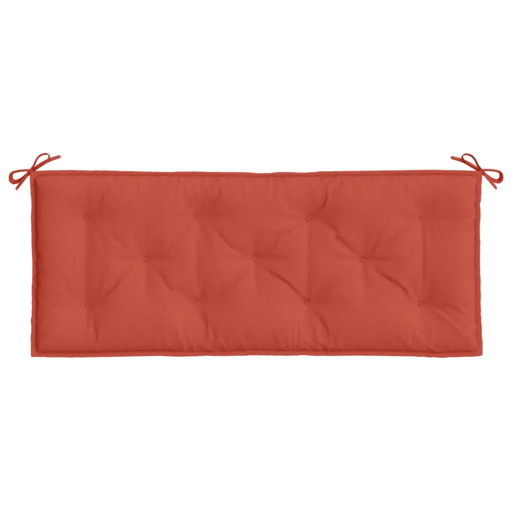 Cuscino Panca Giardino Rosso Mélange 120x50x7cm Tessuto 4002548