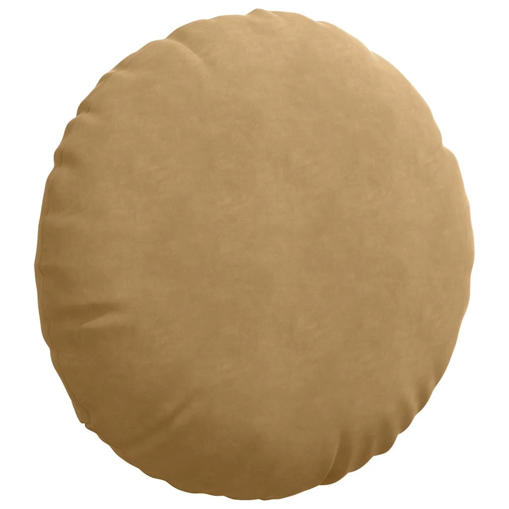 Cuscini per Seduta 2 pcs Marrone Ø60 x 21 cm Velluto